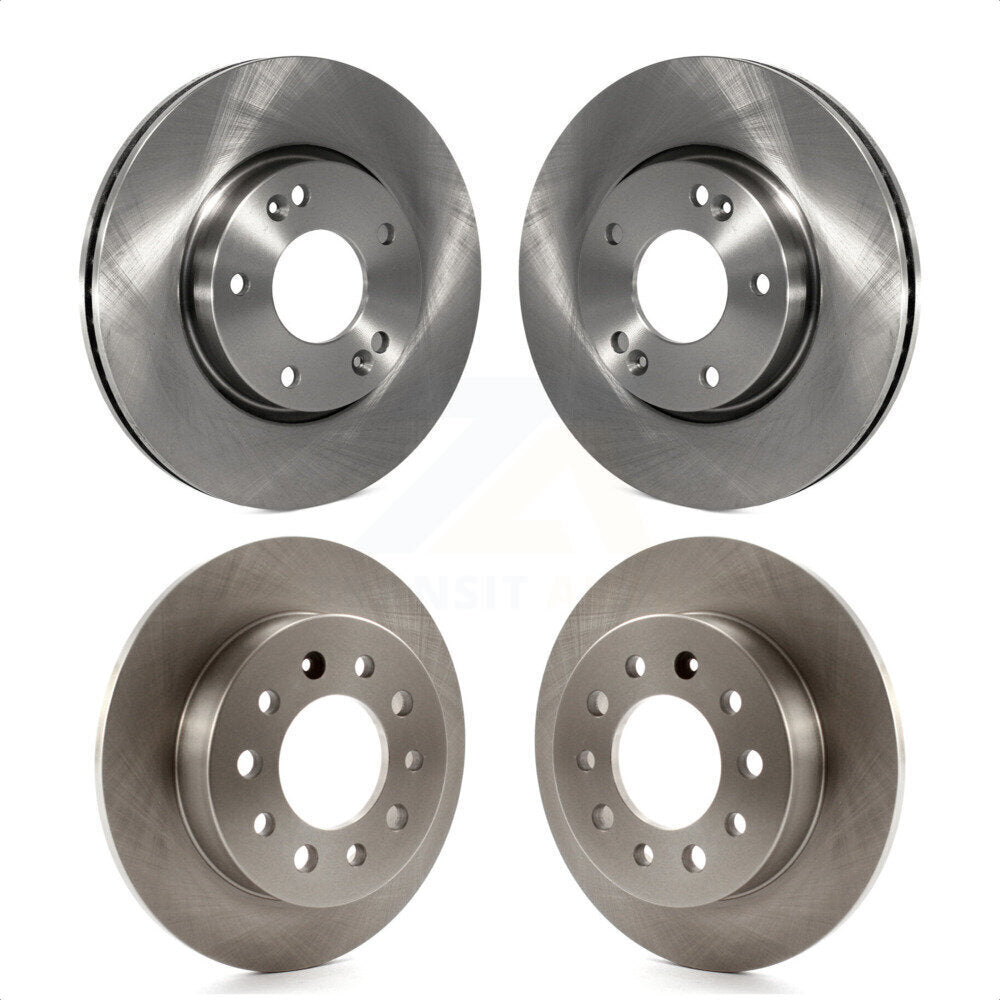 Front Rear Disc Brake Rotors Kit For Hyundai Tiburon K8-101331 by Top Quality