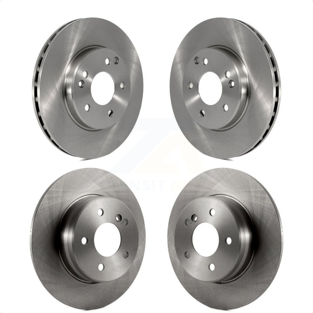 Front Rear Disc Brake Rotors Kit For 2003-2005 Mercedes-Benz C240 Wagon with RWD K8-101343 by Top Quality