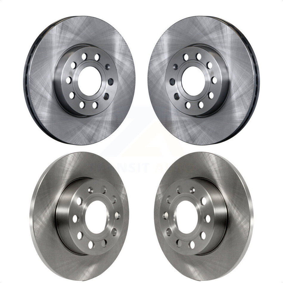 Front Rear Disc Brake Rotors Kit For 2006-2009 Volkswagen Rabbit K8-101442 by Top Quality