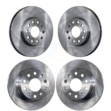 Front Rear Disc Brake Rotors Kit For Volkswagen Jetta Beetle Golf SportWagen K8-101444 by Top Quality