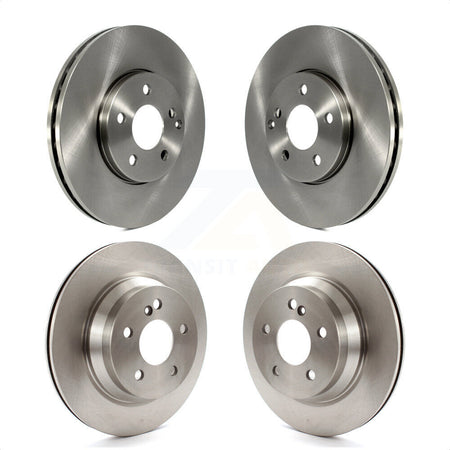 Front Rear Disc Brake Rotors Kit For Mercedes-Benz E350 E320 AWD K8-101477 by Top Quality