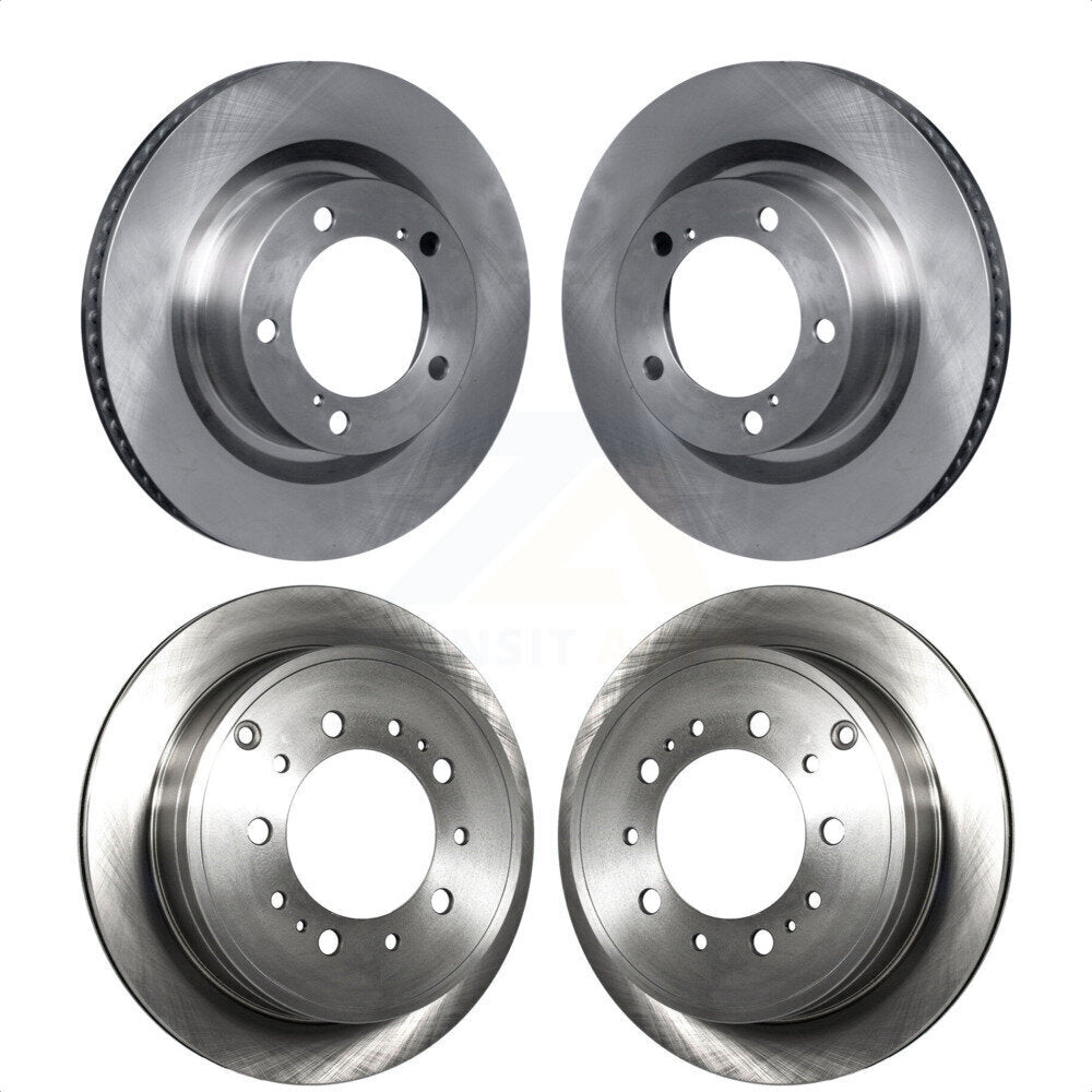 Front Rear Disc Brake Rotors Kit For Toyota Tundra Sequoia Lexus LX570 Land Cruiser K8-101498 by Top Quality