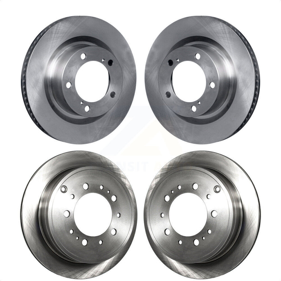 Front Rear Disc Brake Rotors Kit For Toyota Tundra Sequoia Lexus LX570 Land Cruiser K8-101498 by Top Quality