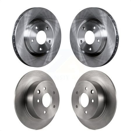 Front Rear Disc Brake Rotors Kit For 2007-2012 Nissan Sentra SE-R K8-101524 by Top Quality