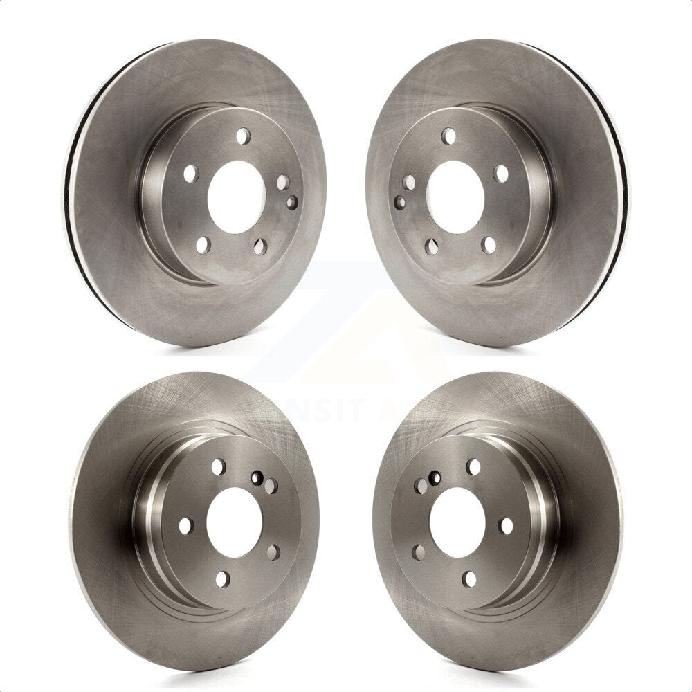 Front Rear Disc Brake Rotors Kit For Mercedes-Benz C300 C250 C230 K8-101575 by Top Quality