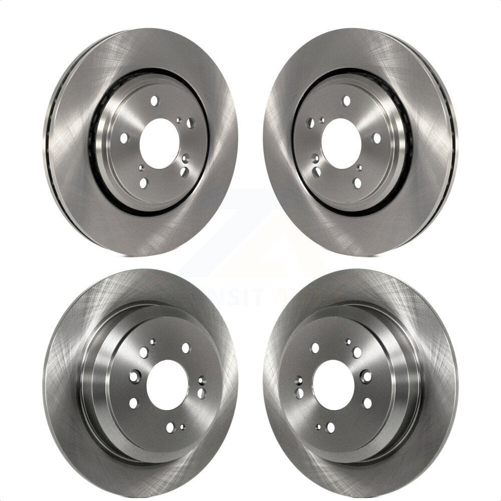 Front Rear Disc Brake Rotors Kit For Honda Pilot Ridgeline Passport K8-101618 by Top Quality