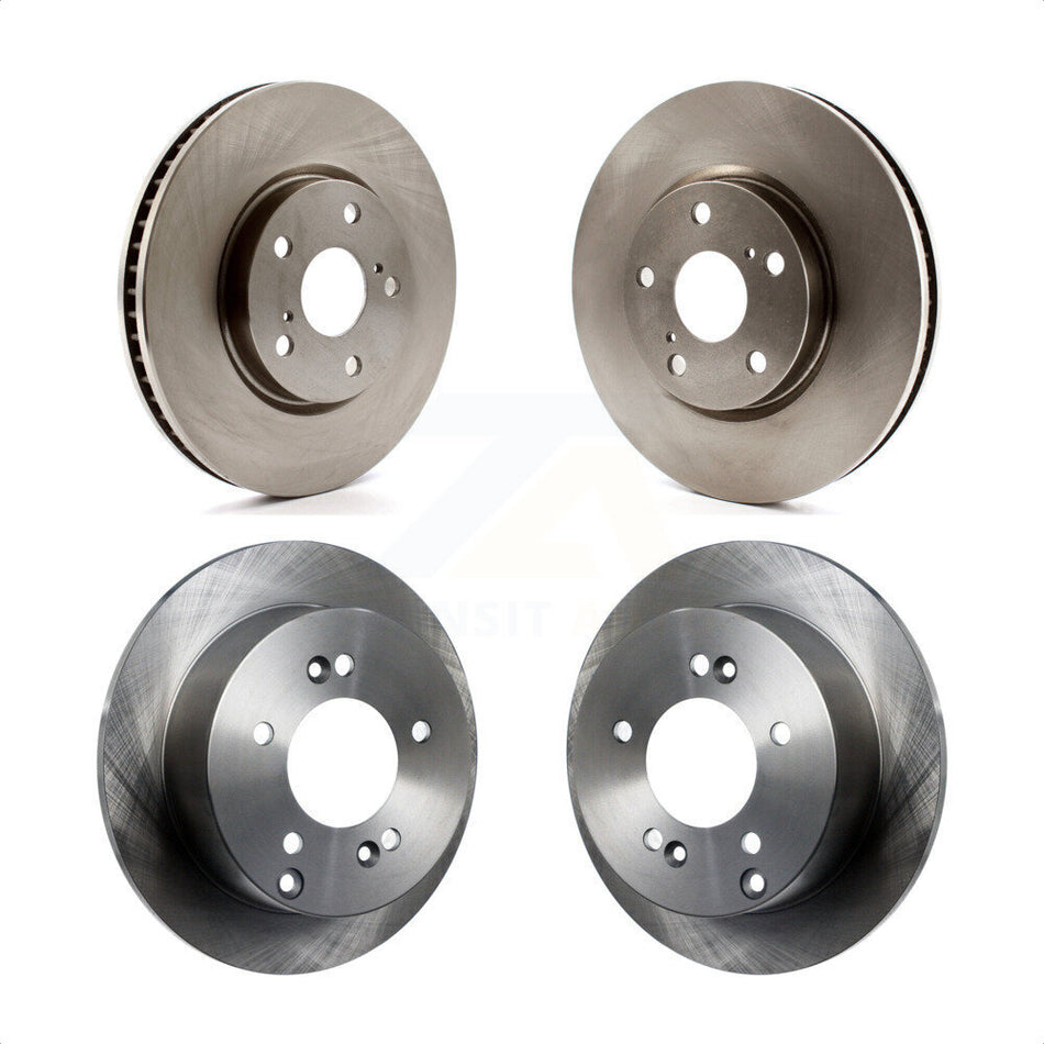 Front Rear Disc Brake Rotors Kit For Lexus IS250 Vehicles Built USA Market K8-101835 by Top Quality