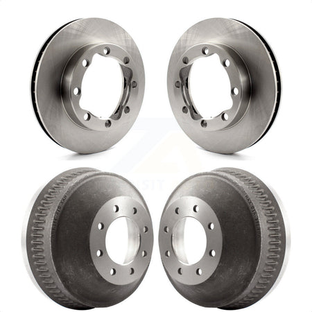 Front Rear Disc Brake Rotors Drums Kit For GMC K2500 Chevrolet Suburban K3500 K8-101967 by Top Quality