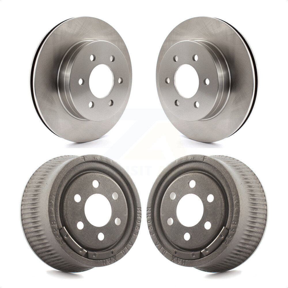 Front Rear Disc Brake Rotors Drums Kit For 1997-2002 Dodge Dakota With 9" Diameter Drum K8-101969 by Top Quality