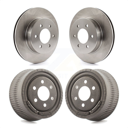 Front Rear Disc Brake Rotors Drums Kit For 1997-2002 Dodge Dakota With 9" Diameter Drum K8-101969 by Top Quality