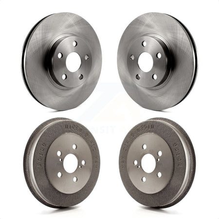 Front Rear Disc Brake Rotors Drums Kit For Toyota Matrix Pontiac Vibe K8-101973 by Top Quality