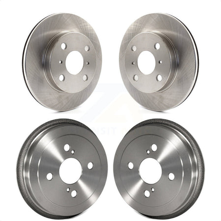 Front Rear Disc Brake Rotors Drums Kit For 2000 Toyota Echo To 08 00 K8-101978 by Top Quality