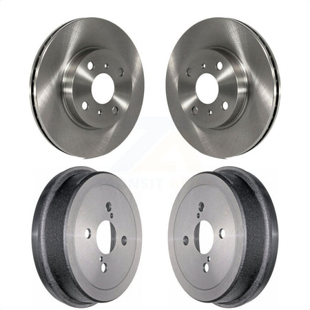 Front Rear Disc Brake Rotors Drums Kit For Toyota Corolla Prizm Chevrolet Geo K8-101983 by Top Quality