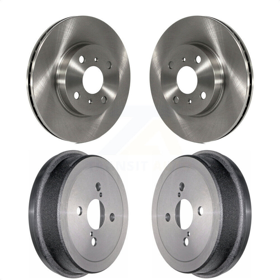 Front Rear Disc Brake Rotors Drums Kit For Toyota Corolla Prizm Chevrolet Geo K8-101983 by Top Quality