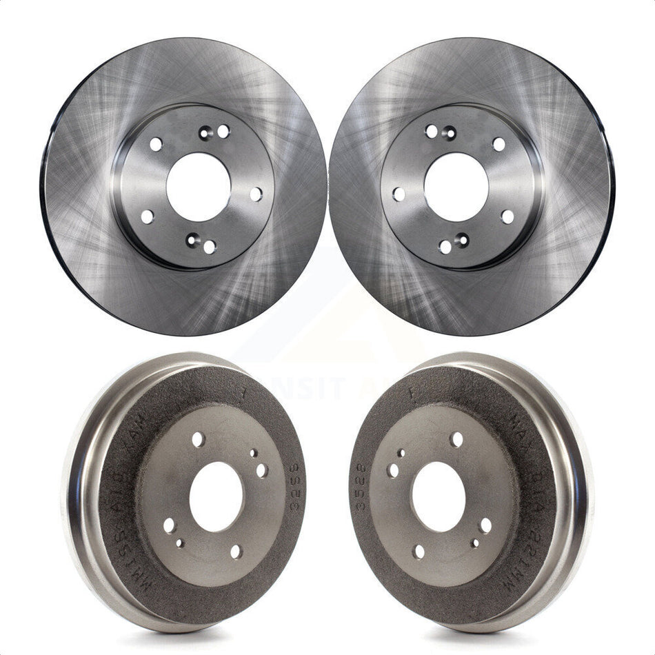 Front Rear Disc Brake Rotors Drums Kit For 1998-2002 Honda Accord 3.0L K8-101985 by Top Quality