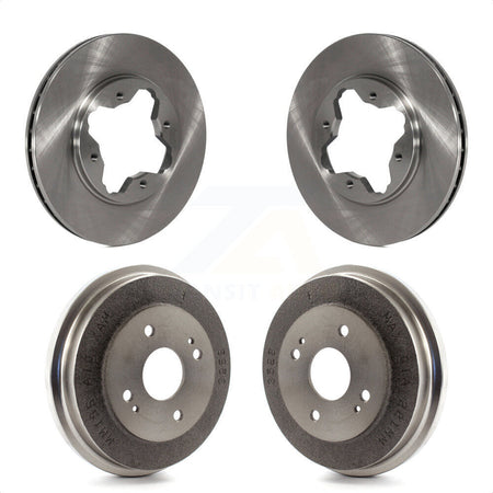 Front Rear Disc Brake Rotors Drums Kit For Honda Accord K8-101986 by Top Quality