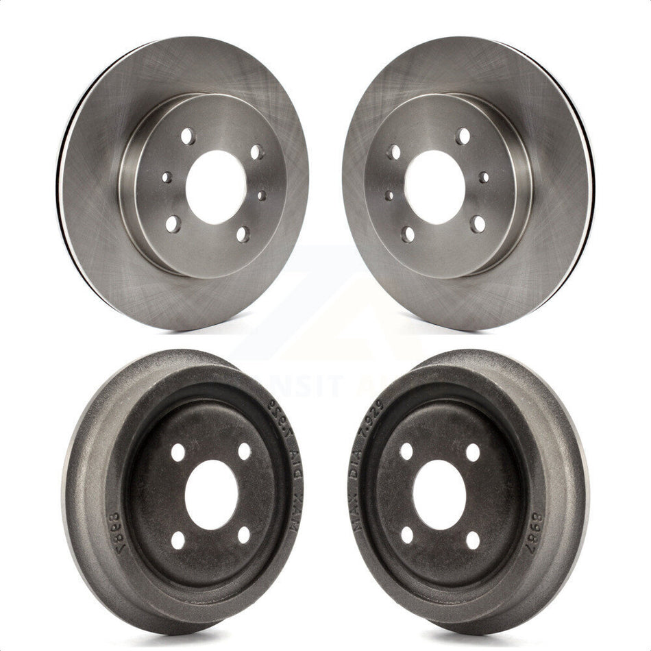 Front Rear Disc Brake Rotors Drums Kit For Saturn SL2 SL1 SC2 SL SC1 SW2 SW1 SC K8-101988 by Top Quality