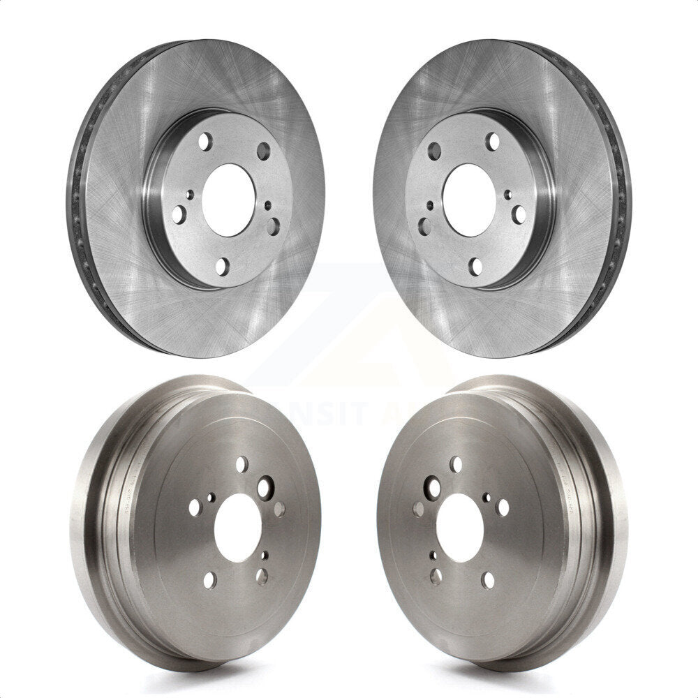 Front Rear Disc Brake Rotors Drums Kit For Toyota Camry K8-101991 by Top Quality