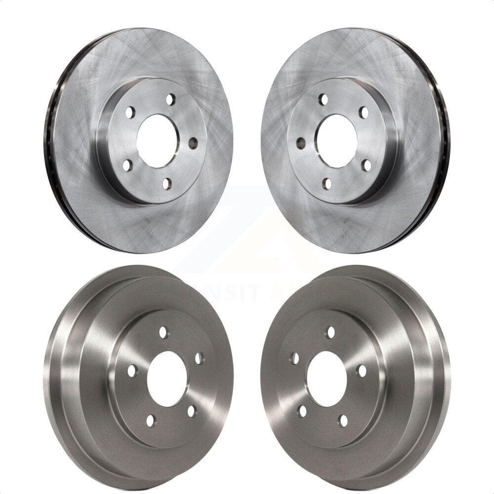 Front Rear Disc Brake Rotors Drums Kit For Chevrolet Cobalt Pontiac G5 K8-101995 by Top Quality