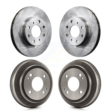 Front Rear Disc Brake Rotors Drums Kit For Honda Civic del Sol CRX K8-102000 by Top Quality