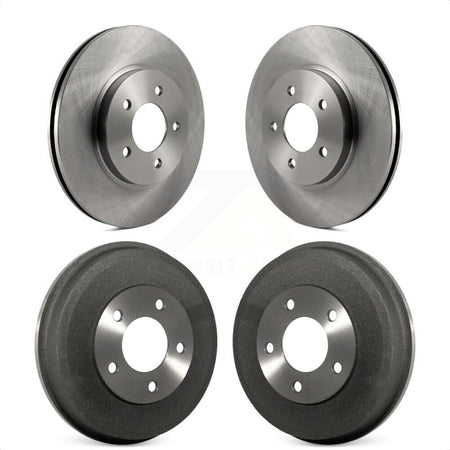 Front Rear Disc Brake Rotors Drums Kit For Ford Escape Mercury Mariner Mazda Tribute K8-102006 by Top Quality