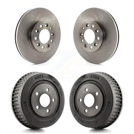 Front Rear Disc Brake Rotors Drums Kit For 1999-2003 Ford Windstar Drum rear brakes K8-102009 by Top Quality