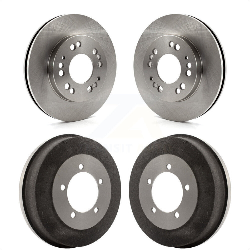 Front Rear Disc Brake Rotors Drums Kit For Chrysler Sebring Dodge Stratus Mitsubishi Eclipse Galant Avenger Eagle Talon K8-102011 by Top Quality