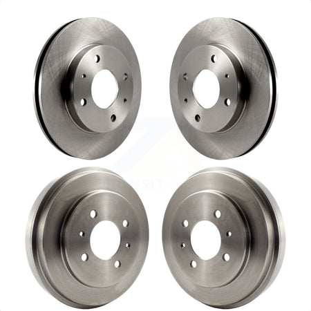 Front Rear Disc Brake Rotors Drums Kit For Mitsubishi Lancer K8-102020 by Top Quality