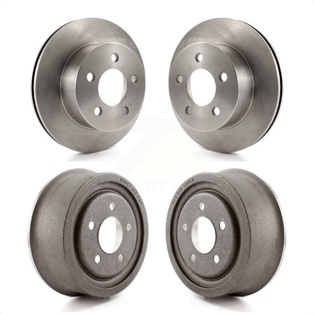 Front Rear Disc Brake Rotors Drums Kit For Jeep Wrangler Cherokee TJ K8-102025 by Top Quality