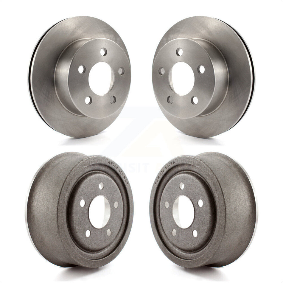 Front Rear Disc Brake Rotors Drums Kit For Jeep Wrangler Cherokee TJ K8-102025 by Top Quality