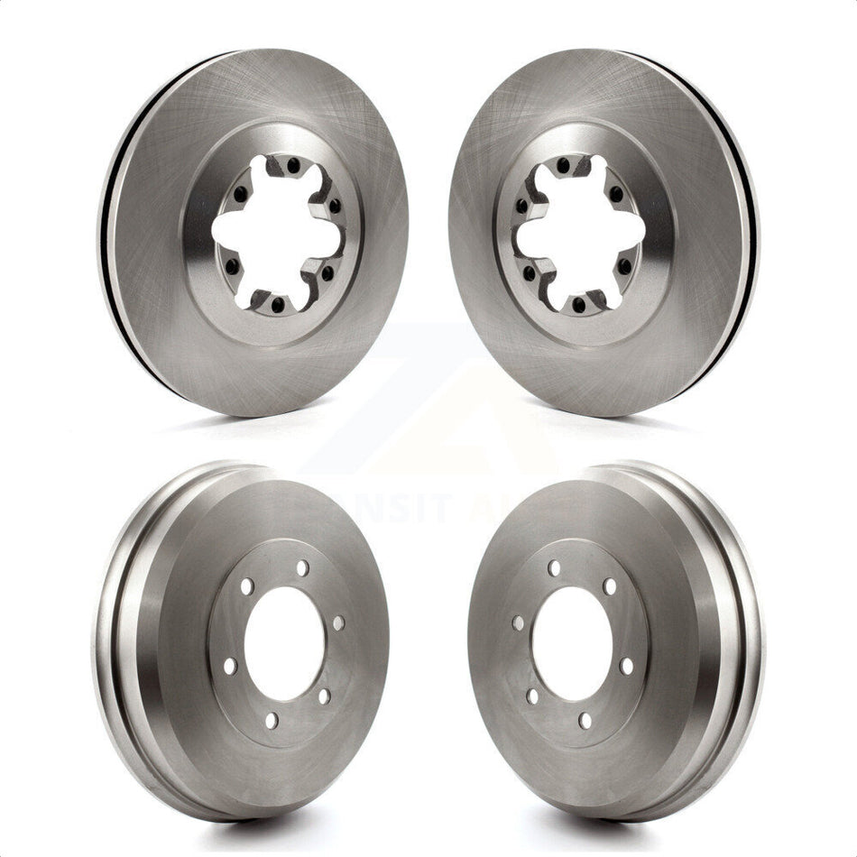 Front Rear Disc Brake Rotors Drums Kit For 2009-2012 Chevrolet Colorado GMC Canyon K8-102031 by Top Quality