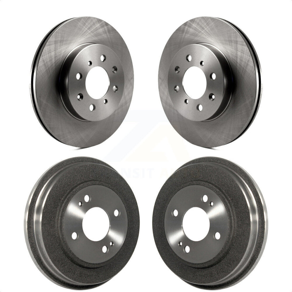 Front Rear Disc Brake Rotors Drums Kit For Honda Civic Fit Insight K8-102035 by Top Quality