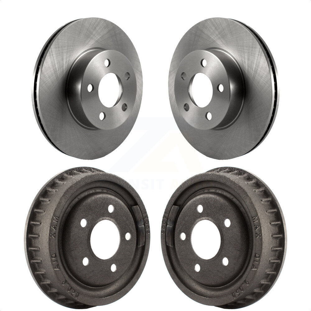 Front Rear Disc Brake Rotors Drums Kit For Ford Ranger Mazda B4000 With 9" Diameter Drum K8-102047 by Top Quality