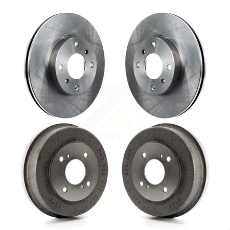 Front Rear Disc Brake Rotors Drums Kit For Nissan Altima K8-102056 by Top Quality