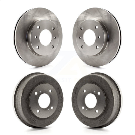 Front Rear Disc Brake Rotors Drums Kit For Nissan Stanza Axxess K8-102057 by Top Quality