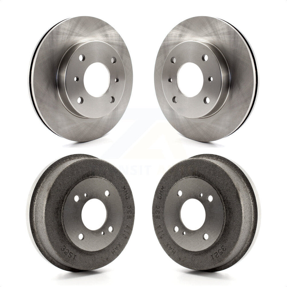 Front Rear Disc Brake Rotors Drums Kit For Nissan Stanza Axxess K8-102057 by Top Quality