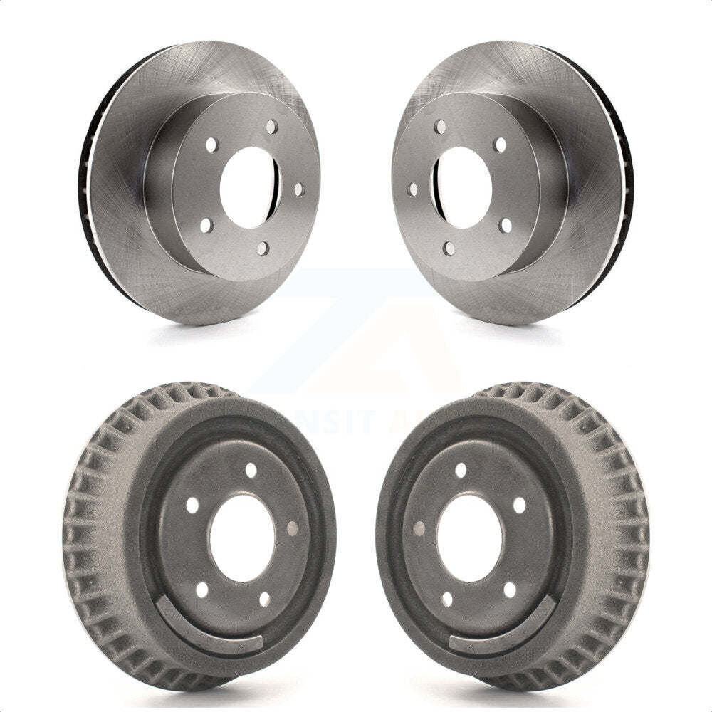 Front Rear Disc Brake Rotors Drums Kit For 1990-2002 Chevrolet Astro GMC Safari AWD K8-102062 by Top Quality