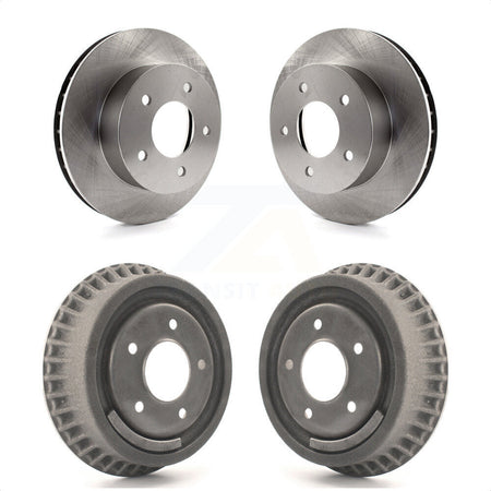 Front Rear Disc Brake Rotors Drums Kit For 1990-2002 Chevrolet Astro GMC Safari AWD K8-102062 by Top Quality