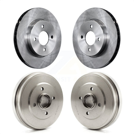 Front Rear Disc Brake Rotors Drums Kit For Nissan Versa Note Micra K8-102069 by Top Quality