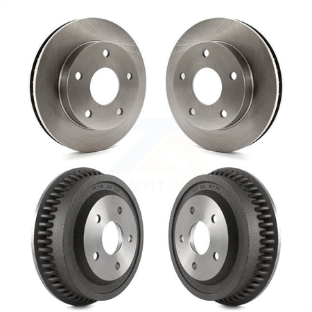 Front Rear Disc Brake Rotors Drums Kit For 1994-1999 Dodge Ram 1500 4WD K8-102071 by Top Quality