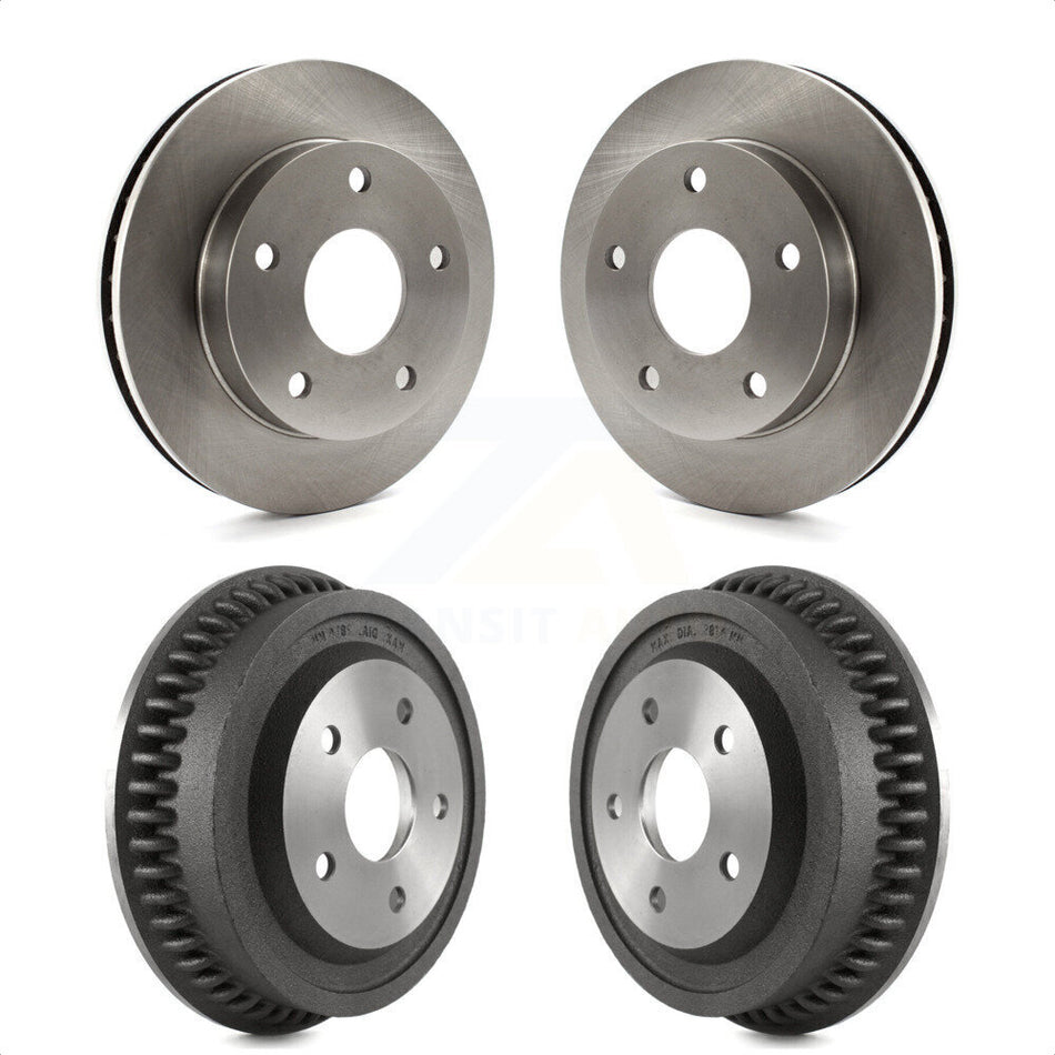 Front Rear Disc Brake Rotors Drums Kit For 1994-1999 Dodge Ram 1500 4WD K8-102071 by Top Quality