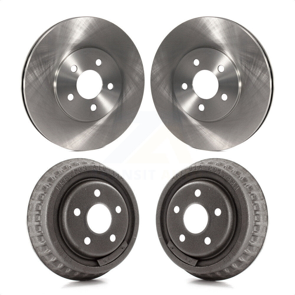 Front Rear Disc Brake Rotors Drums Kit For Dodge Stratus Chrysler Cirrus Plymouth Breeze K8-102073 by Top Quality