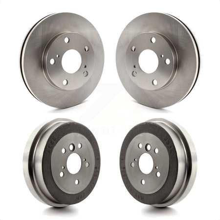 Front Rear Disc Brake Rotors Drums Kit For Toyota Camry 2.2L K8-102078 by Top Quality