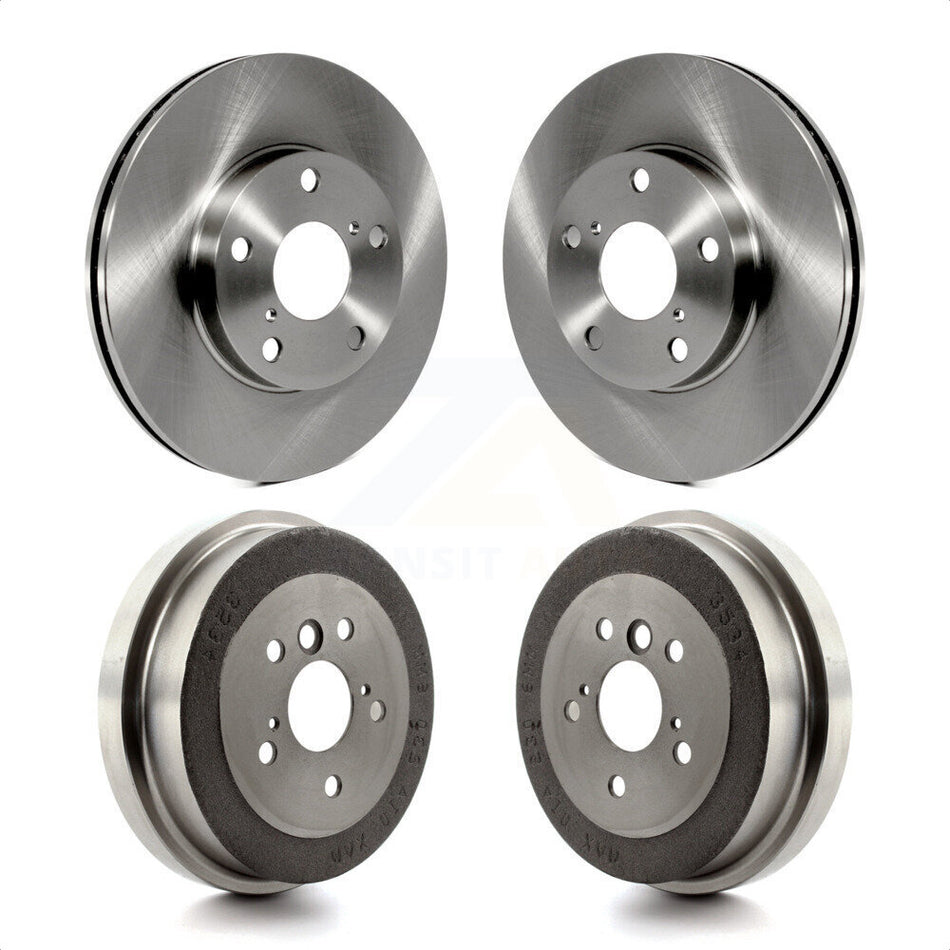 Front Rear Disc Brake Rotors Drums Kit For Toyota RAV4 K8-102079 by Top Quality