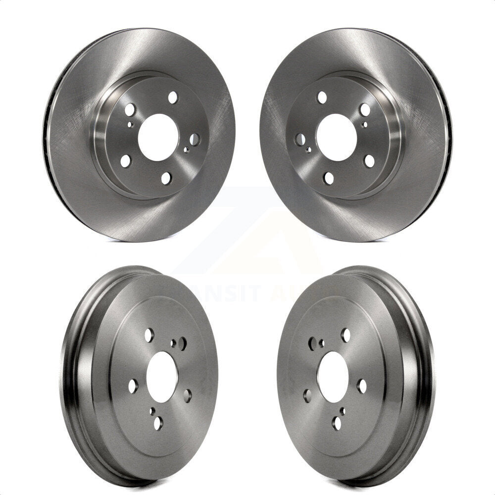 Front Rear Disc Brake Rotors Drums Kit For 2004-2008 Toyota Prius K8-102080 by Top Quality