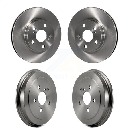 Front Rear Disc Brake Rotors Drums Kit For 2004-2008 Toyota Prius K8-102080 by Top Quality