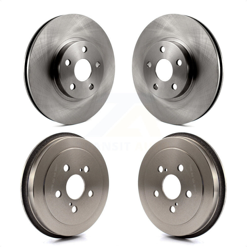 Front Rear Disc Brake Rotors Drums Kit For Toyota Corolla Celica K8-102083 by Top Quality