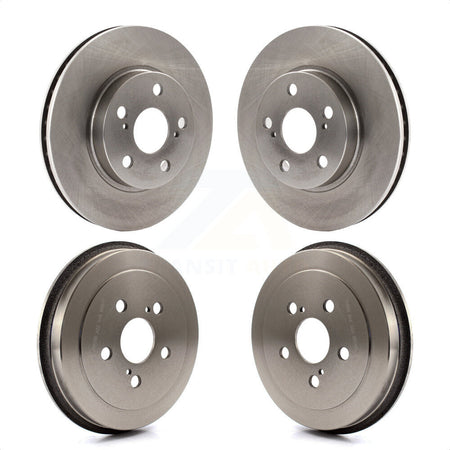 Front Rear Disc Brake Rotors Drums Kit For 2000-2001 Toyota Celica GT K8-102084 by Top Quality