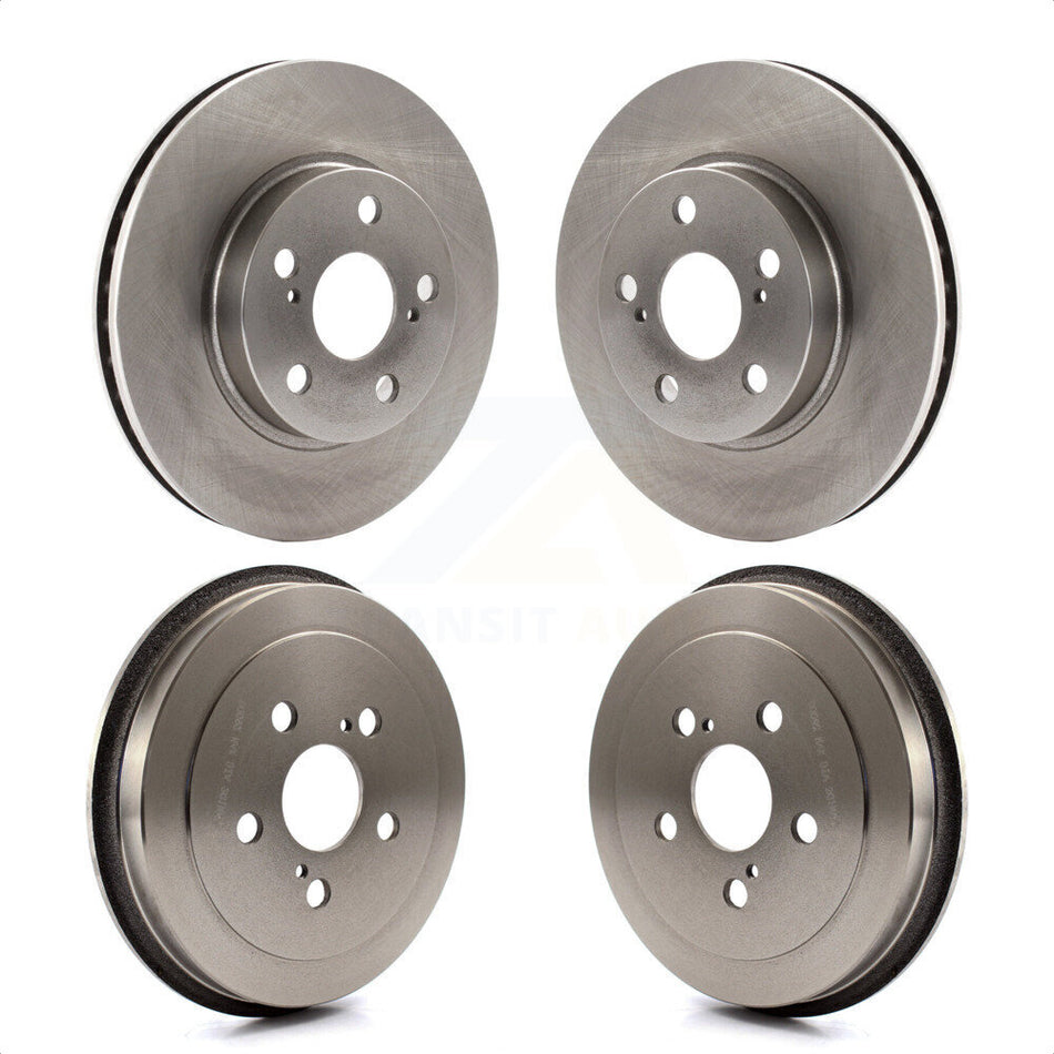 Front Rear Disc Brake Rotors Drums Kit For 2000-2001 Toyota Celica GT K8-102084 by Top Quality