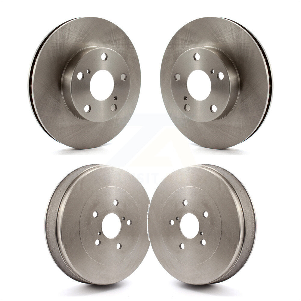 Front Rear Disc Brake Rotors Drums Kit For Toyota Tacoma With 5 Lug Wheels K8-102107 by Top Quality